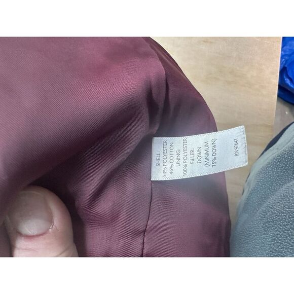 J. Jill Down Puffer Vest Purple Burgundy Warm Women’s Size Small XS Petite - Picture 3 of 6